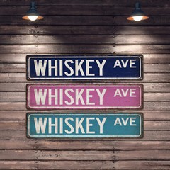 Whiskey Street Sign Man Cave Decor Home Bar Lounge Alcohol Bourbon 104180021012