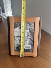 Rare Woods Picture Frame Burnes of Boston Two Tone Wood 4 X 6 Thailand