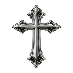Gothic Christian Cross Vinyl Sticker Decal