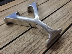 KINDWER Letter X, 6-Inch Tall – 1-Inch THICK – HEAVY SOLID LETTER
