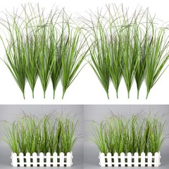 FeiLix 10PCS Artificial Plants Outdoor,Artificial Shrubs Fake Tall Grass,Arti…