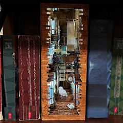 Suruim Led Book Nook Kit For Adults – Decorative Bookend Stand-3D Wooden Puzzle