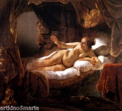 REMBRANDT DANAE BAROQUE ART GICLEE PRINT FINE CANVAS