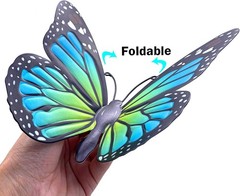 Colorful 9.8in Metal Butterfly Sculptures – Perfect for Indoor & Outdoor Spaces
