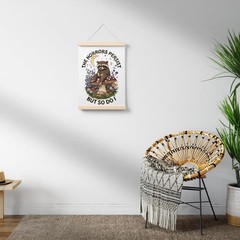 Raccoon Motivational Quote Wall Decor,Mental Health Inspirational Wall Art,Po…