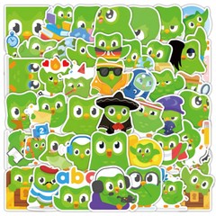 100Pcs Sticker for Duolingo Cartoon Adults Teens Girl Scrapbooking Water Bottles