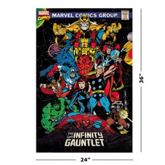 Marvel Heroes – Comic Poster / Print (Comic Cover – The Infinity Gauntlet)