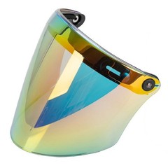 Universal 3-Snap Open Face Helmet Visor 3/4 Helmet Visor Shield Helmet Accessory