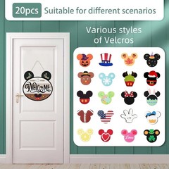 Durable 15.7» Mouse Interchangeable Welcome Sign – Perfect Housewarming Gift