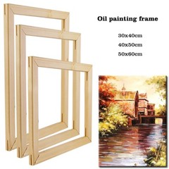 Wood Frame For Canvas Oil Painting Picture Nature DIY Frames For Painting Decor