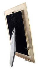 4″x6″ Yellow Glam Photo Frame Faux Diamond MCM Style 7.75″x5.75″ Display
