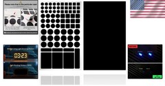 Effortless 100% Blocking Stickers – 2 Sheets for Instant Privacy Solutions