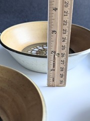 Vintage SET Of 5 Premiere DuraStone YELLOW Mosaic Soup Cereal Bowls Gano Japan