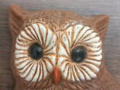 VTG Retro White Brn Owl Set Wall Plaque Foam Kitch Multi Styles Colors Listed
