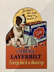 Eveready Battery Laser Cut Metal Sign 17×11.5