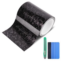 Lypumso Gloss Forged Carbon Fiber Vinyl Wrap Tape 6″ x 20ft – with Tool Kit f…