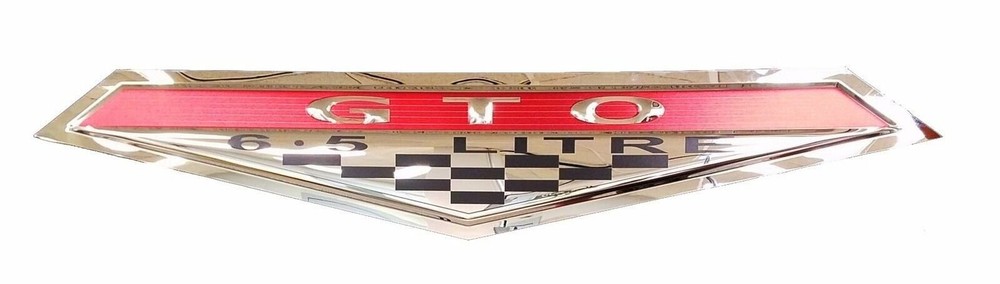 Pontiac GTO 6.5 Badge Stainless Steel Wall Hanging Sign – 35″ x 6″