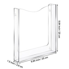 Wall Mount File Holder Acrylic File Holder Vertical Wall Organizer Clear