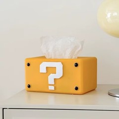 Creative Question Mark Tissue Box – Cute Desktop Paper Holder – Modern Home Deco