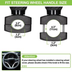 Spurtar Steering Wheel Knob Universal Car Suicide Knob Power Handle Spinner Fit