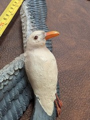 Vintage Set Of 3 Seagulls 12″ Length Wall Hanging Decor 3D 2002 Heavy Resin
