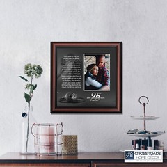 25th Wedding Anniversary Gifts for Couples, Silver 25th Anniversary Card
