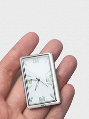 Mini Quartz Analog Watch Stick-On Clock Luminous Watch For Car Motorcycle Home