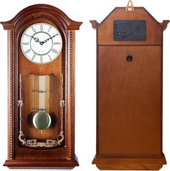 ® 26IN Grandfather Vintage Wall Clock with Pendulum and Chime, Hour/Quarter-Hour