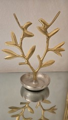 Gold and Silver Rustic Style Decorative Figurine Tree