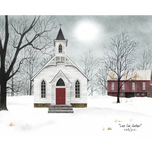 Billy Jacobs «LOVE ONE ANOTHER» 8″x10″ Canvas Print – Country Church