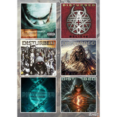 Disturbed Stickers The Sickness Ten Thousand Fists Believe Immortalized Divisive