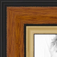 ArtToFrames Picture Frame Custom 1.25″ Brown Medium Tri-colored 4446 Small