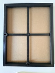 Lot of 6 Black Plastic solid smooth Frames 5- 8×10 1-11×14 Hanging Or Standing