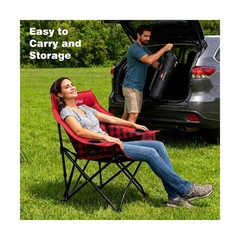 SUNNYFEEL 2 Pack Heavy Duty Camping Chairs for Adults Portable Oversized Fold…