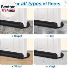 Large Door Draft Stopper 30 Inch for Small Size Bedroom Door, Fits 0.5 to 1.7″ G