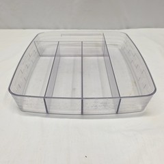 Longaberger Basket Protector 45438 Spoon Drawer Clear Plastic 5 Compartment