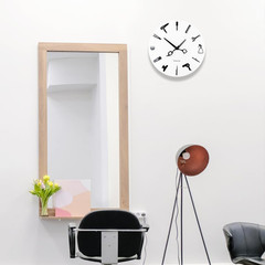 Barber Equiment Tools Wall Clock Modern Design Barber Shop Business Sign Wall Wa