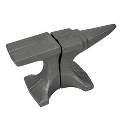 Cast Iron Anvil Bookends Set of 2 with Smooth Flat Top – 8″ L Book Holders