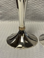 PAIR of Vintage 1994 Silver Plated Candlesticks International Silver 8.5 inches
