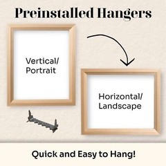 Rustic Bronze Custom Picture Frames with UV Blocking Plexiglass & Hangers