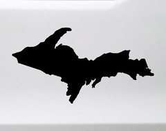 Upper Peninsula Michigan Vinyl Decal – Yooper The U.P. – Die Cut Sticker
