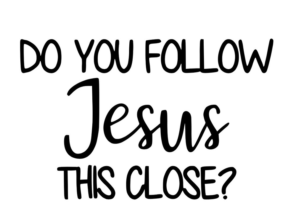 Follow Jesus Tailgate Die Cut Vinyl Decal Laptop Car Window Stickers Fast Ship!