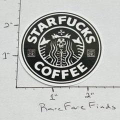 NEW‼ Starfucks Coffee Starbucks Parody Bottle Vinyl Decal Sticker • w/ Tracking‼