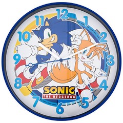 Sonic the Hedgehog and Tails Back to Back 12″ Wall Clock Multi-Color