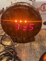 SONIC ALERT SONIC BOMB BUNKER CAMOUFLAGE ALARM CLOCK TESTED WORKING!!!