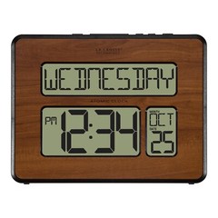513-1419-WA La Crosse Technology 2″ Numbers Atomic Digital Wall Clock – Open Box
