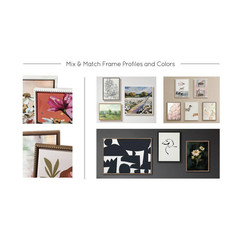 Modern Colorful Female Portrait Framed Canvas Wall Art 1-Piece Gold Framed Canva