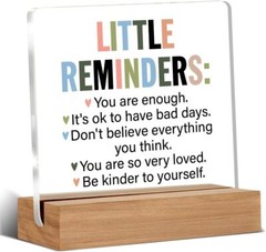 Inspirational Motivational Gifts Little Reminders You are Enough Clear Z-1