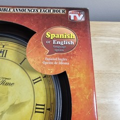Divine Time Scripture Reading Wall Clock Bible Verse Piece English & Spanish
