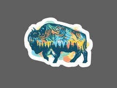 Bison Sticker Mountain Paint Waterproof – Buy Any 4 For $1.75 Each Storewide!